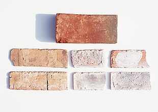 rectangular assorted bricks